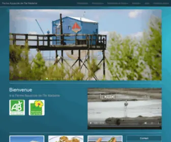 Ilemadame.com(Ferme Aquacole de l’Ile Madame) Screenshot