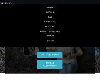 Ilendi.com(A community all about homeownership) Screenshot