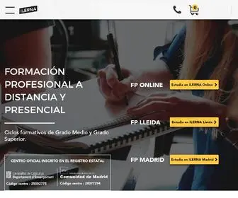 Ilerna.es(Centro Formación Profesional Oficial Ilerna) Screenshot