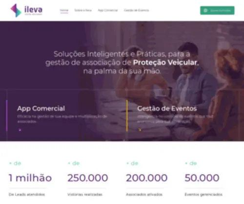 Ileva.com.br(Sistema e Aplicativo de Gestão Inteligente para Associações de Proteção Veicular) Screenshot