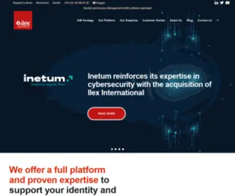 Ilex-International.com(Ilex International : l’expert de la gestion des identités et accès (IAM)) Screenshot