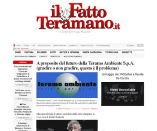 Ilfattoteramano.com(Il Fatto Teramano) Screenshot