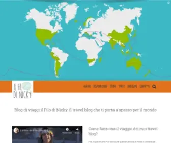 Ilfilodinicky.com(Il travel blog) Screenshot