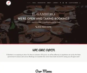 Ilgambero.com.au(Made with love on Lygon Street) Screenshot