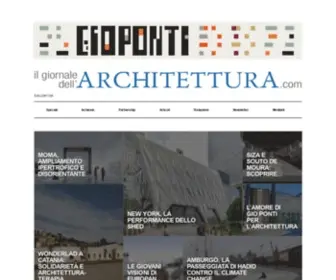 Ilgiornaledellarchitettura.com(Giornale dell'Architettura) Screenshot