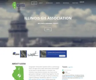 Ilgisa.org(THE ILLINOIS GIS ASSOCIATION WEBSITE) Screenshot