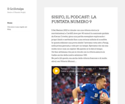 Ilgrillotalpa.com(Dentro il Pianeta Rugby) Screenshot