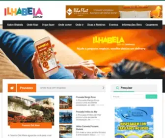 Ilhabela.com.br(Ilhabela Guia de Viagem e Hospedagem) Screenshot