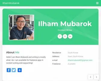 Ilhammubarok.com(Main) Screenshot