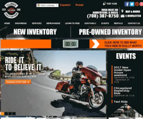 Ilharley.com(Illinois Harley) Screenshot