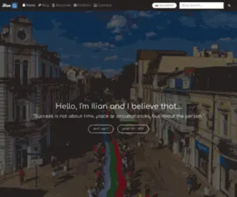 Iliangeorgiev.com(Personal website of Ilian Georgiev) Screenshot
