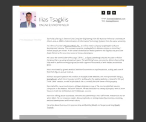 Iliastsagklis.com(Ilias Tsagklis) Screenshot