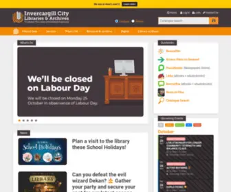 Ilibrary.co.nz(Invercargill City Libraries and Archives) Screenshot