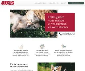 Ilidor.com(Home-sitting, gardiennage maison, surveillance et garde d'animaux à domicile) Screenshot