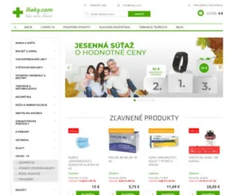 Ilieky.com(Online lekáreň) Screenshot