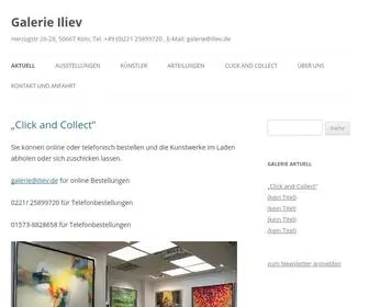 Iliev.de(Galerie Iliev) Screenshot