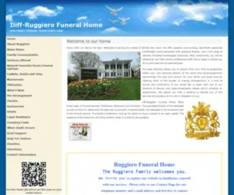 Iliff-Ruggierofuneralhome.com(Iliff-Ruggiero Funeral Home) Screenshot