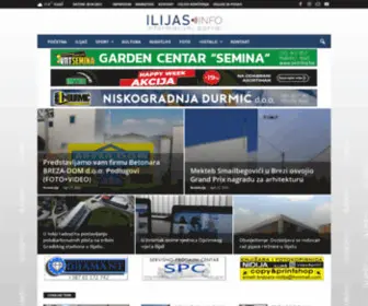 Ilijas.info(Informativni portal) Screenshot