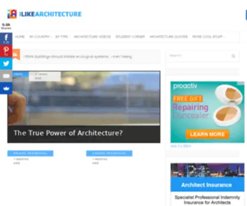 Ilikearchitecture.net(I Like Architecture) Screenshot