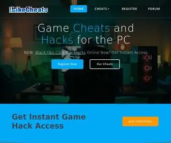 Ilikecheats.net(Online Game Hacks) Screenshot