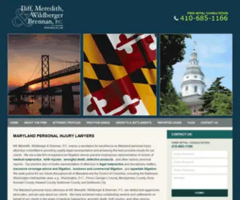 Ilimer.com(Maryland Personal Injury Lawyer) Screenshot