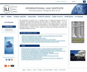 Ili.org(International Law Institute) Screenshot