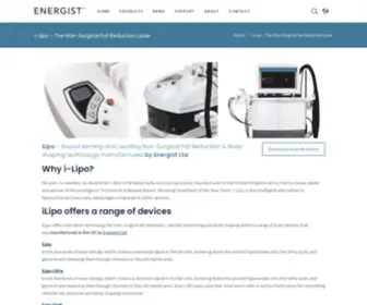 ilipo.com(The Intelligent Laser Lipolysis &amp; Body Contouring System) Screenshot