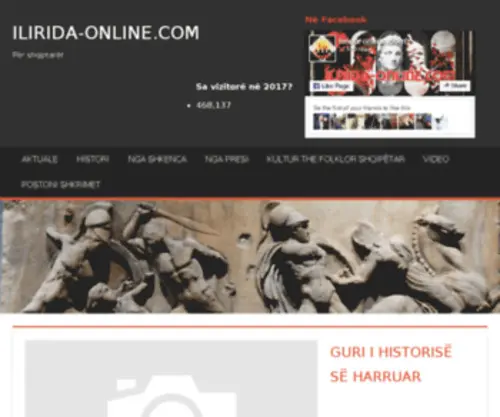 Ilirida-Online.com(Histori) Screenshot