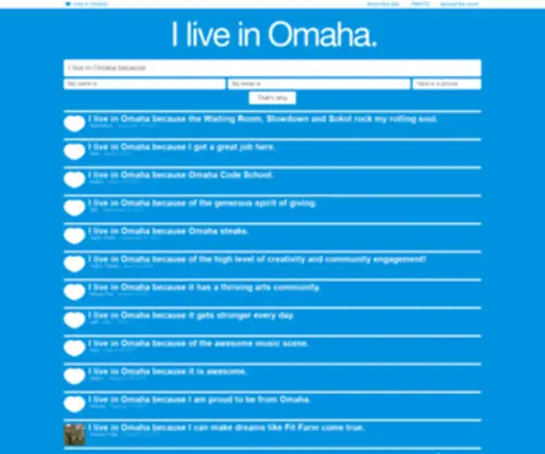 Iliveinomaha.com(I live in Omaha) Screenshot