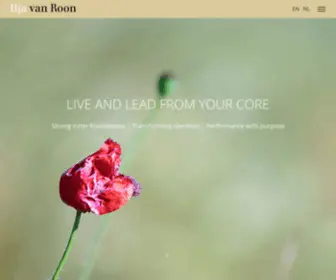 Iljavanroon.nl(Inner work for more fulfilment and better performance) Screenshot