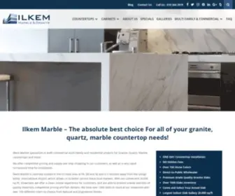 Ilkemmarble.com(Granite, Quartz, Marble Countertop Supplier in Allentown, PA) Screenshot