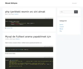 Ilknetbilisim.com(WordPress) Screenshot