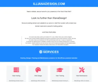 Illianadesign.com(Web Hosting and Design Services) Screenshot