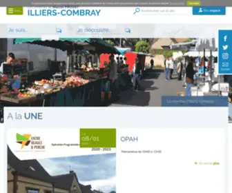 Illiers-Combray.com(Site officiel de la Ville d'Illiers) Screenshot