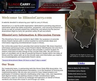 Illinoiscarry.com(Advancing The Right To Carry In Illinois) Screenshot