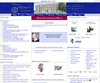 Illinoiscourts.gov(State of Illinois Office of the Illinois Courts) Screenshot