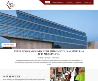 Illinoismasonry.com(The Illinois Masonry Corp philosophy) Screenshot