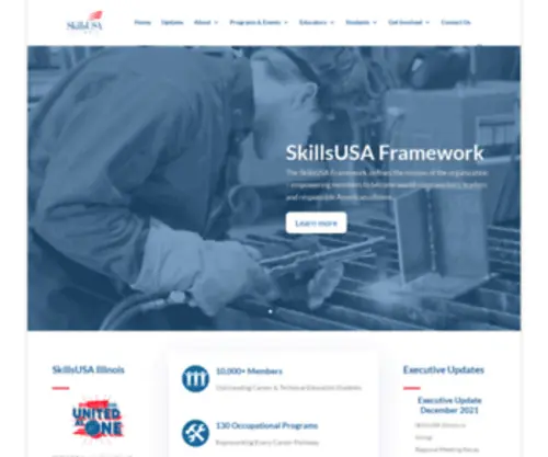 Illinoisskillsusa.org(SkillsUSA Illinois) Screenshot