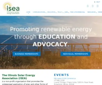 Illinoissolar.org(The Illinois Solar Energy Association (ISEA)) Screenshot