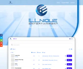 Illniquemusic.com(ILLnique Entertainment) Screenshot