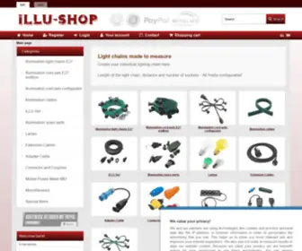 Illu-Shop.de(Illu-Lichterketten Illu-Ketten Illu-Bausatz Illu-Konfigurator Lichterketten-Bausatz) Screenshot