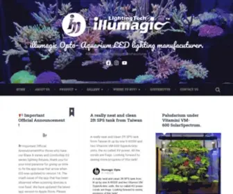 Illumagic.com.tw(Aquarium LED lighting manufacuturer) Screenshot