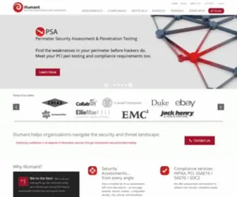 Illumant.com(Security Assessments and Compliance) Screenshot