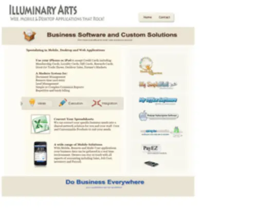 Illuminary-ARTS.com(Mobile, Desktop, and Web Applications) Screenshot