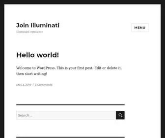 Illuminaticonglomerate.club(Illuminati syndicate) Screenshot