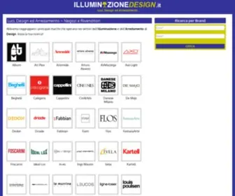 Illuminazionedesign.it(Negozi di Arredamento ed Illuminazione di Design in Italia) Screenshot