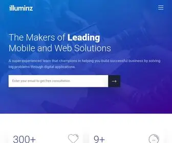 Illuminz.com(Custom Software Application Development Company) Screenshot