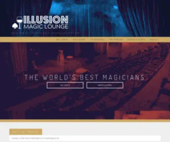 Illusionmagiclounge.com(Santa Monica's Premier Magic Theater and Wine Bar) Screenshot