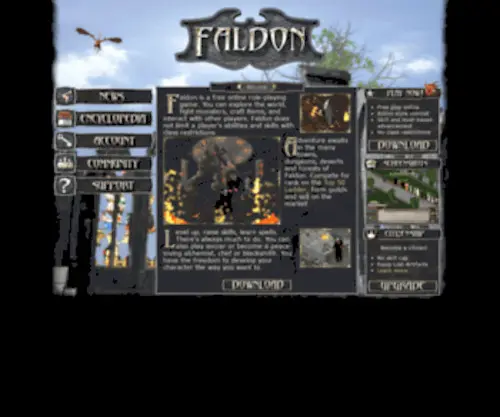 Illusorystudios.com(Faldon, by Illusory Studios) Screenshot