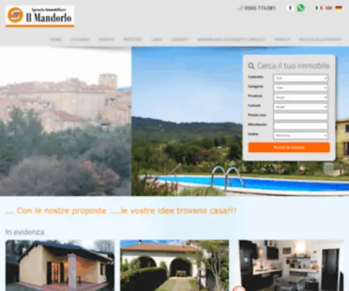 Ilmandorloimmobiliare.com(Il Mandorlo Agenzie Immobiliari Bibbona e Castagneto Carducci) Screenshot